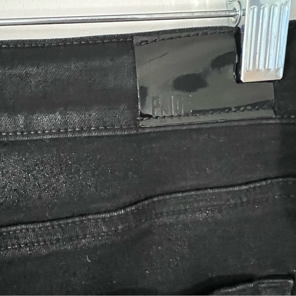 Paige Black Fog ‘Jolie’ Luxe Coated Wax Cargo Jeans |Size 30| - Picture 6 of 9